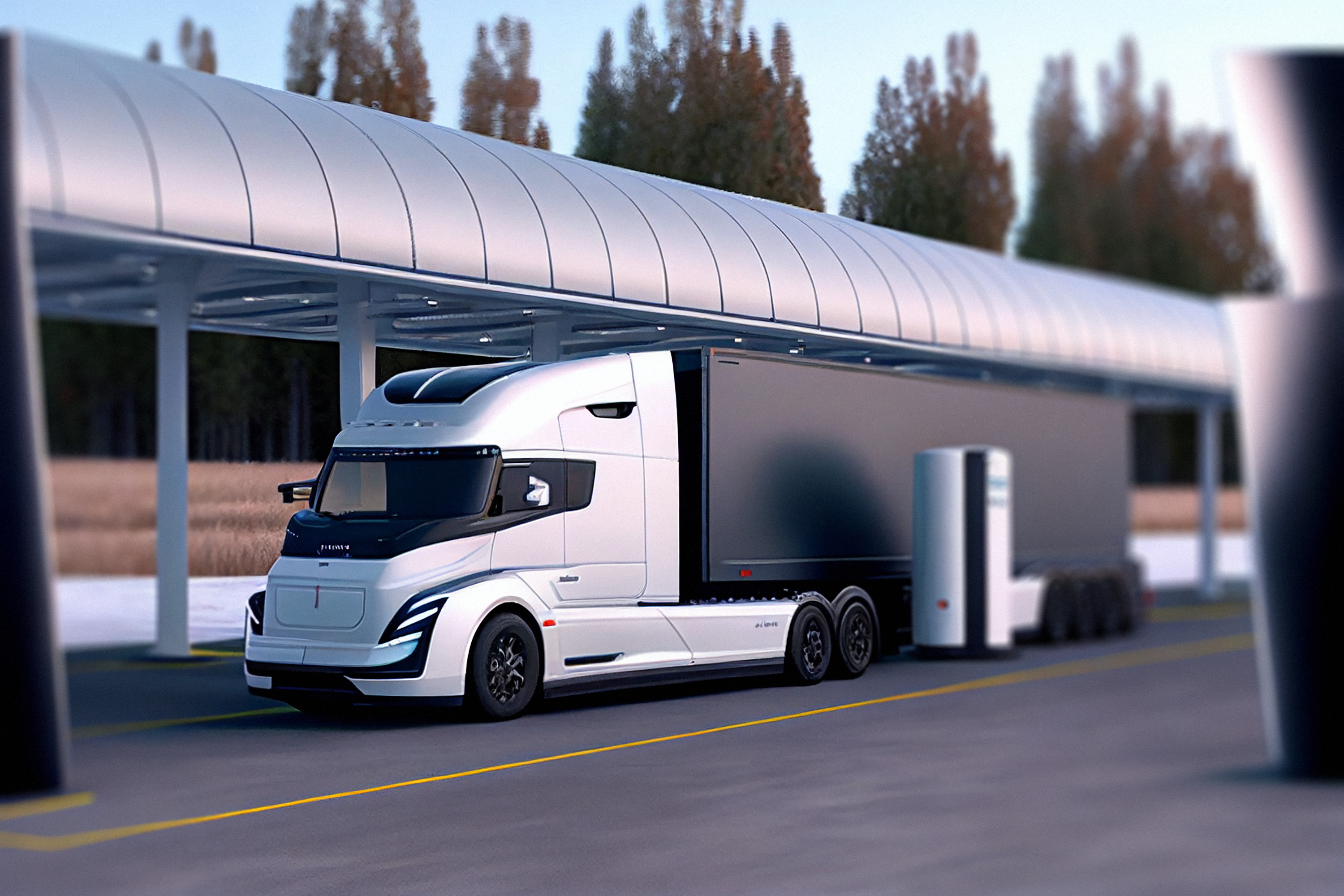 Electric Semi Truck Depots of the Future: A Phased Approach Utilizing Generators, Solar, Battery Storage, and Fuel Cells